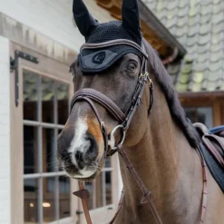 Best - Bridon muserolle combinée Tressé Pull Back Bridons Poneys|Bridons