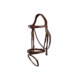 Bridons Poneys|Bridons*Dyon - Bridon muserolle combinée anatomique D Collection Havane