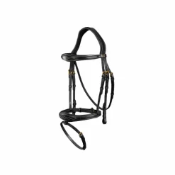 Bridons Poneys|Bridons*Dyon - Bridon muserolle combinée anatomique D Collection Noir