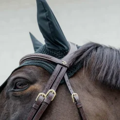 Bridons Poneys|Bridons*Dyon - Bridon muserolle combinée Tressé Havane