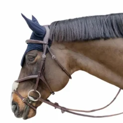 Bridons Poneys|Bridons*Dyon - Bridon muserolle croisée tressée Havane