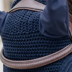 Bridons Poneys|Bridons*Dyon - Bridon muserolle croisée tressée Havane