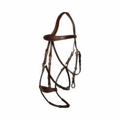 Bridons Poneys|Bridons*Dyon - Bridon muserolle hybride D Collection Havane