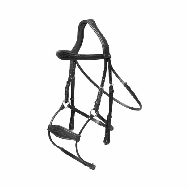 Hot - Bridon muserolle hybride New English Collection Bridons Poneys|Bridons