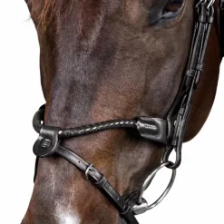 Bridons*Dyon - Bridon tressé avec noseband amovible New English Collection Noir