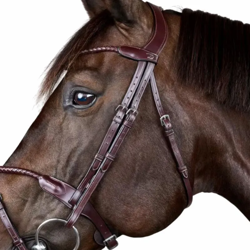 Online - Bridon tressé avec noseband amovible New English Collection Bridons