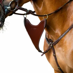 Enrênements Poneys|Martingales*Dyon - Fourchette de martingale pleine rigide D Collection brun Marron