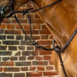 Sale - Fourchette de martingale à anneaux élastique D Collection brun Enrênements Poneys|Martingales