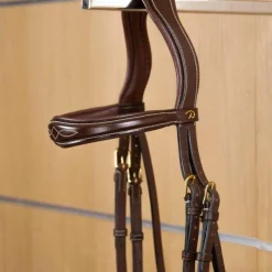 Accessoires De Bridons Poneys|Frontaux*Dyon - Frontal droit anatomique D Collection Marron