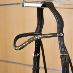 Accessoires De Bridons Poneys|Frontaux*Dyon - Frontal droit clincher New English Collection Noir
