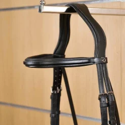 Accessoires De Bridons Poneys|Frontaux*Dyon - Frontal droit New English Collection Noir