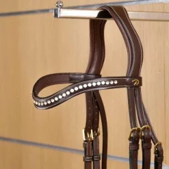 Accessoires De Bridons Poneys|Accessoires De Bridon*Dyon - Frontal Swarovski en V D Collection brun Marron