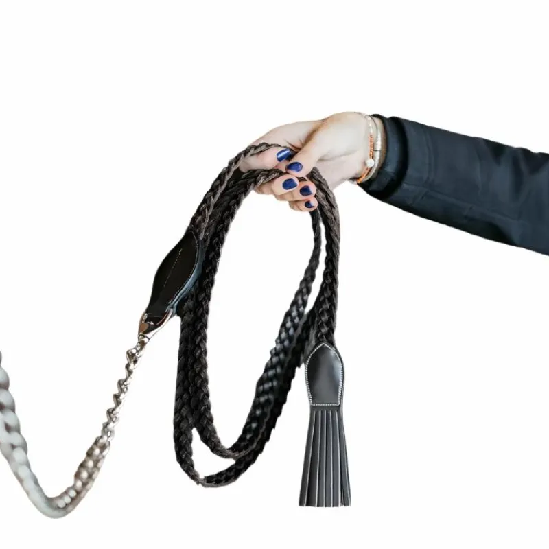 Longes Classiques*Dyon - Longe de présentation Tressée Working By Dy'on Marron