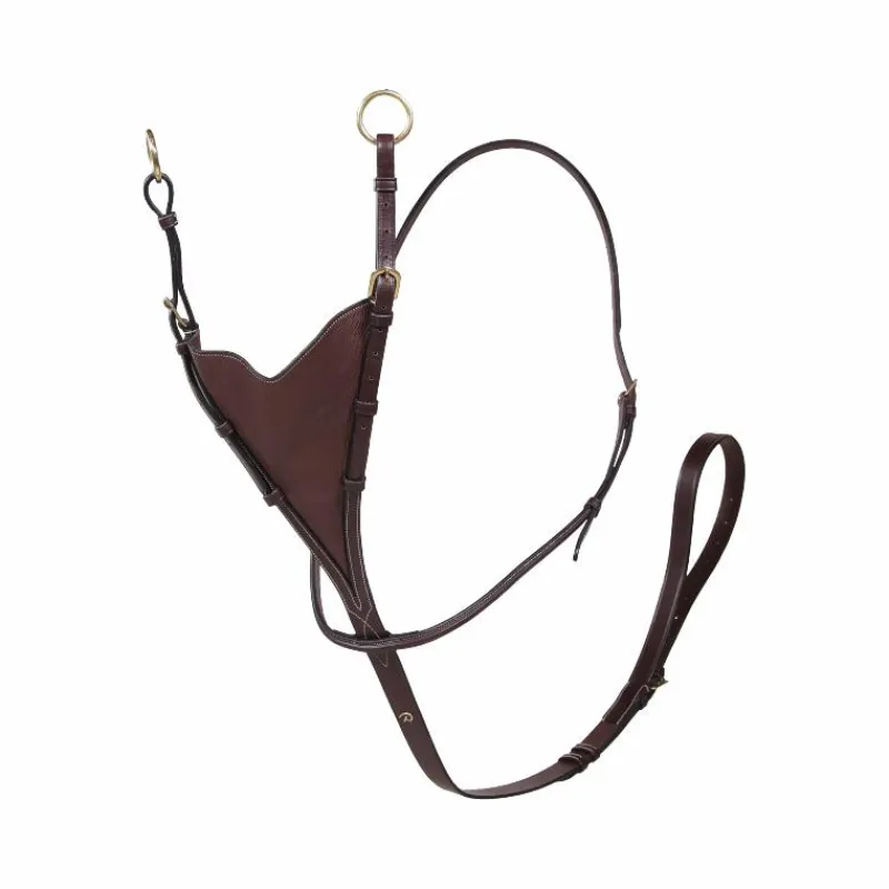Enrênements Poneys|Martingales*Dyon - Martingale pleine en cuir souple Collection Marron