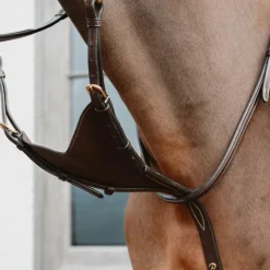 Enrênements Poneys|Martingales*Dyon - Martingale pleine en cuir souple Collection Marron