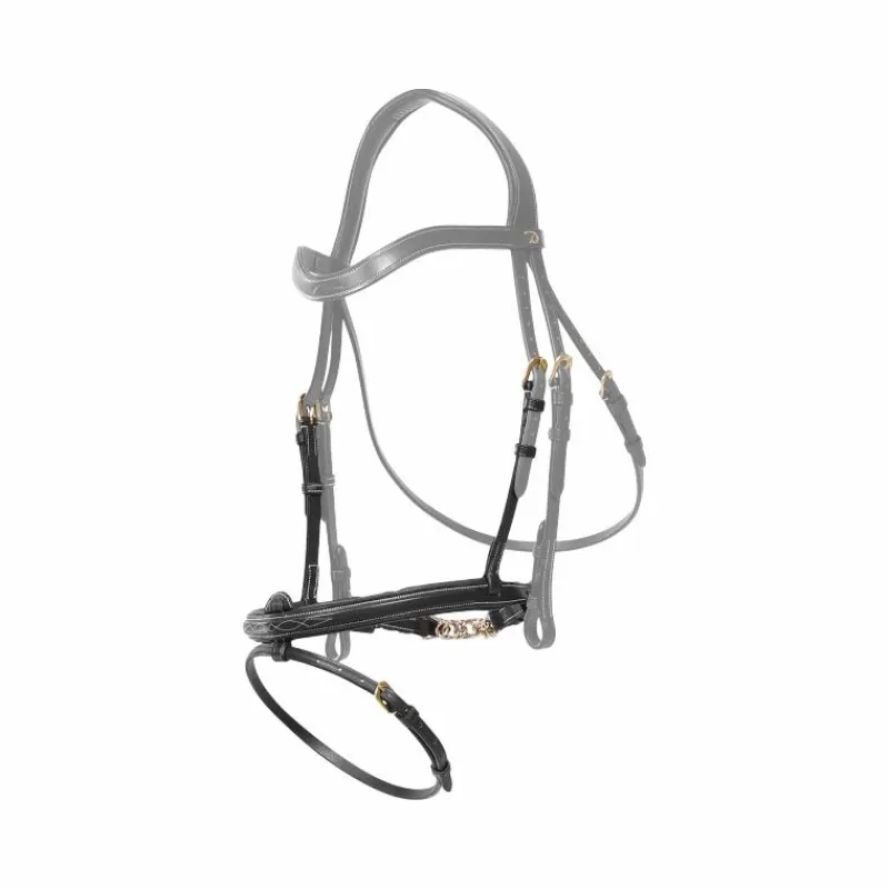 Muserolles*Dyon - Muserolle allemande chaîne D Collection Noir