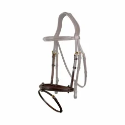 Accessoires De Bridons Poneys|Muserolles*Dyon - Muserolle combinée D Collection brun Marron