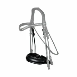 Muserolles*Dyon - Muserolle large fermeture pull-back matt Rond Leather Collection Noir