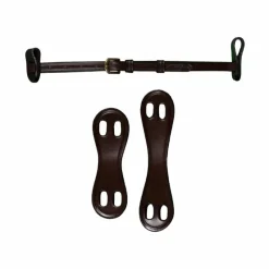Accessoires De Bridons Poneys|Accessoires De Bridon*Dyon - Noseband 1/2 avec 2 attaches amovibles D Collection brun Marron