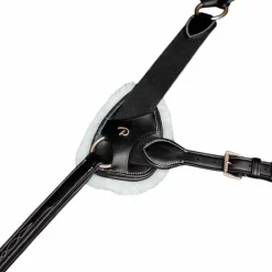 Colliers De Chasse*Dyon - Pad de protection en peau de mouton vegan collier de chasse 5 points D Noir