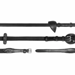 Rênes Et Arrêtoirs De Rênes Poneys|Rênes Et Arrêtoirs De Rênes*Dyon - Rênes ajustables 5/8 New English Collection Noir