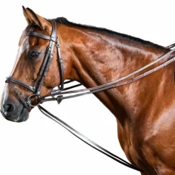 Enrênements Poneys|Rênes Allemandes*Dyon - Rênes allemandes Hunter 1/2 Working By Marron