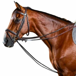 Outlet - Rênes allemandes tout cuir 1/2 Working by brun Enrênements Poneys|Rênes Allemandes