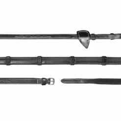 Online - Rênes caoutchouc 1/2 avec 7 arrêtoirs US Collection Rênes Et Arrêtoirs De Rênes Poneys|Rênes Et Arrêtoirs De Rênes