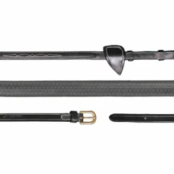 Rênes Et Arrêtoirs De Rênes Poneys|Rênes Et Arrêtoirs De Rênes*Dyon - Rênes caoutchouc 5/8 D Collection Noir