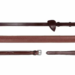 Sale - Rênes caoutchouc 5/8 New English Collection brun Rênes Et Arrêtoirs De Rênes Poneys|Rênes Et Arrêtoirs De Rênes
