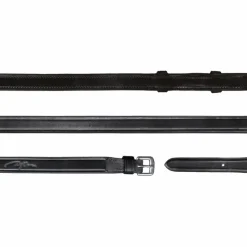 Rênes Et Arrêtoirs De Rênes Poneys|Rênes Et Arrêtoirs De Rênes*Dyon - Rênes de bride tout cuir 1/2 New English Collection Noir