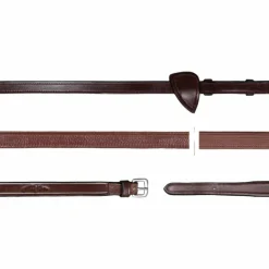 Rênes Et Arrêtoirs De Rênes Poneys|Rênes Et Arrêtoirs De Rênes*Dyon - Rênes hunter 1/2 New English Collection brun Marron