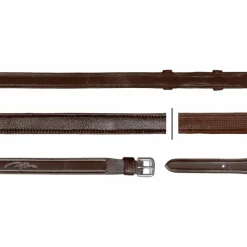 Outlet - Rênes hunter 5/8 New English Collection brun Rênes Et Arrêtoirs De Rênes Poneys|Rênes Et Arrêtoirs De Rênes