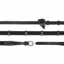 Clearance - Rênes tissu 5/8 avec 9 arrêtoirs Working by Rênes Et Arrêtoirs De Rênes Poneys|Rênes Et Arrêtoirs De Rênes