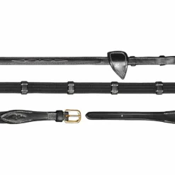 Clearance - Rênes tissu 5/8 avec 9 arrêtoirs D Collection Rênes Et Arrêtoirs De Rênes Poneys|Rênes Et Arrêtoirs De Rênes