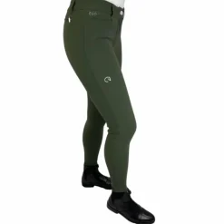 Hot - Pantalon d'équitation femme Jumping EJ army green Pantalons D'Équitation