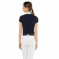 Polos Et Chemises*Ego7 - Polo de concours manches longues femme Nina Marine
