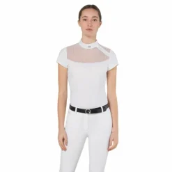 Polos Et Chemises*Ego7 - Polo de concours manches courtes femme Nina Blanc