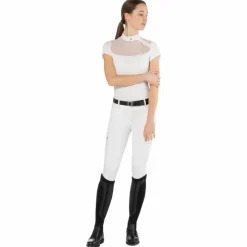 Polos Et Chemises*Ego7 - Polo de concours manches courtes femme Nina Blanc