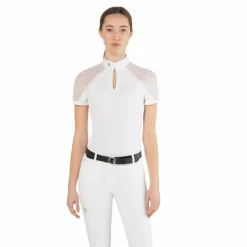 Polos Et Chemises*Ego7 - Polo de concours manches courtes femme Teresa Blanc