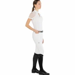 Polos Et Chemises*Ego7 - Polo de concours manches courtes femme Teresa Blanc