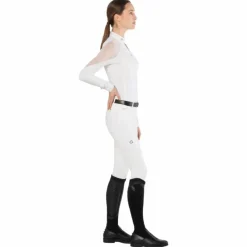 Polos Et Chemises*Ego7 - Polo de concours manches longues femme Nina Blanc