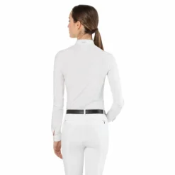 Polos Et Chemises*Ego7 - Polo de concours manches longues femme Nina Blanc