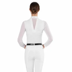 Polos Et Chemises*Ego7 - Polo de concours manches longues femme Rita Blanc