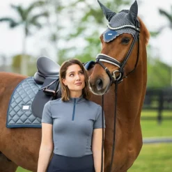 Best - Tapis de dressage Metallic Blue Dressage|Tapis De Dressage