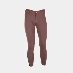 Clearance - Pantalon d'équitation homme Basic Lycra Chocolat Pantalons D'Équitation|Pantalons D'Équitation