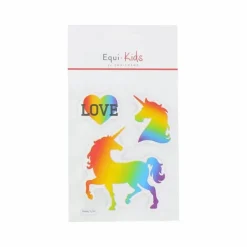 Hot - Stickers licorne relief love Papeterie