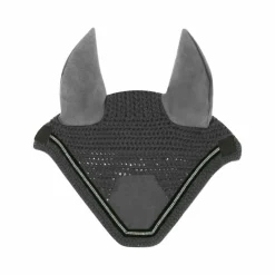 Bonnets Pour Chevaux*Equithème - Bonnet chasse mouche Domino Gris