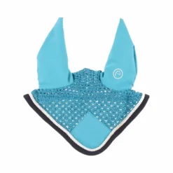 Outlet - Bonnet chasse-mouches Polyfun turquoise Bonnets Pour Chevaux|Cso