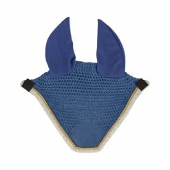 Bonnets Pour Chevaux*Equithème - Bonnet chasse-mouches Denim ciel Bleu